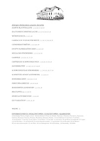 Carte du Restaurant Stadt Altenburg à Glauchau