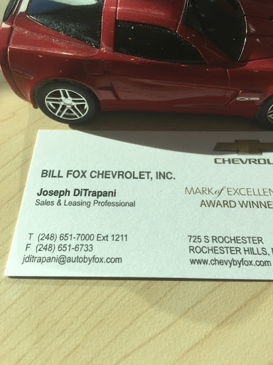 Car Dealer «Bill Fox Chevrolet», reviews and photos, 725 S Rochester Rd, Rochester Hills, MI 48307, USA