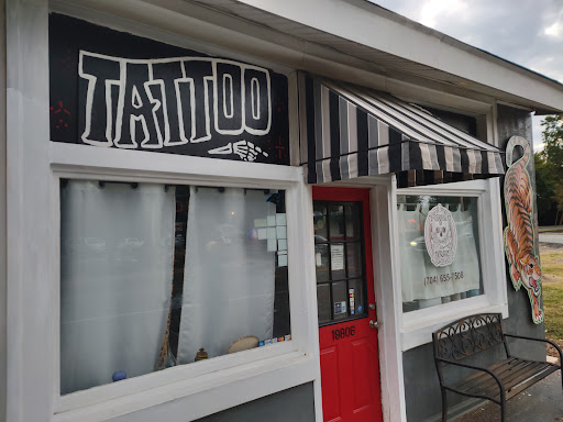 Explore angel neck tattoo ideas, creative tattoo ideas in Cornelius, available at Dermal Designz Tattoo and Piercing Inc.