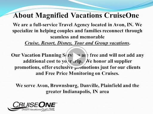 Travel Agency «Magnified Vacations CruiseOne», reviews and photos, 8516 Charleston Ct, Avon, IN 46123, USA