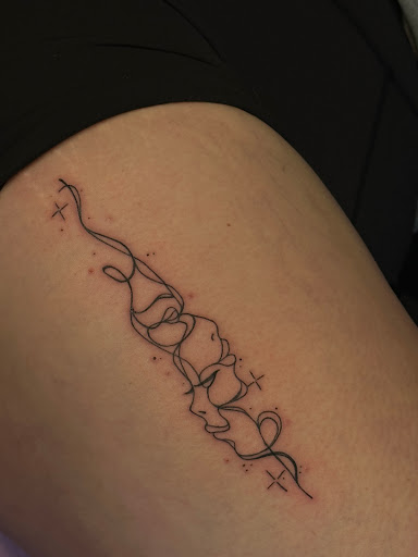 Explore two word tattoo ideas, creative tattoo ideas in Toledo, available at Meraki Tattoo