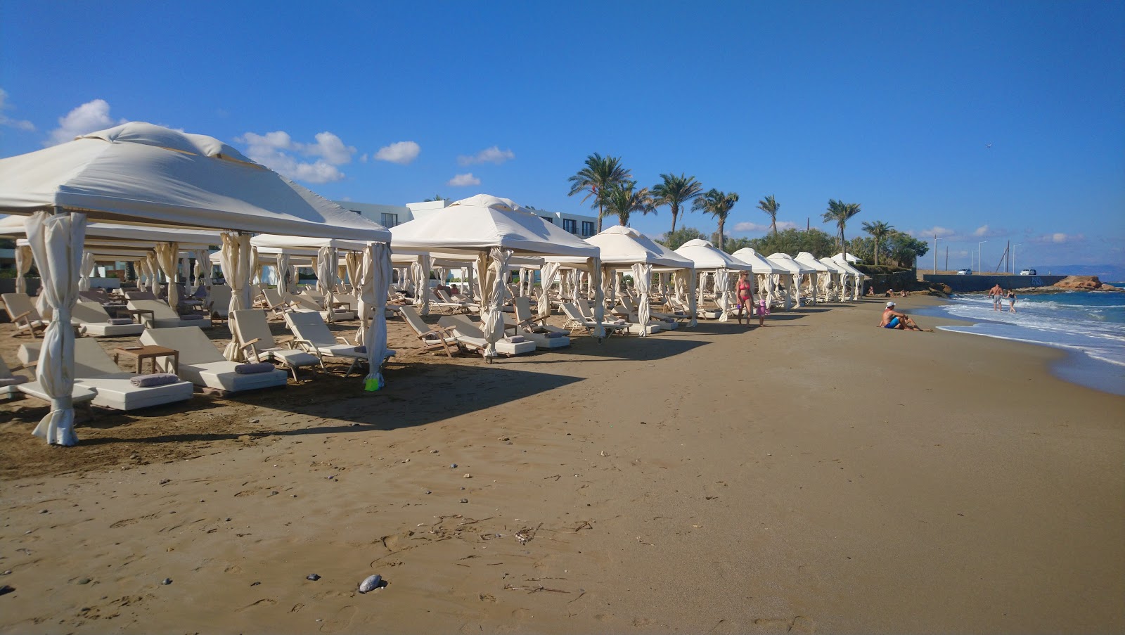 Photo of Ag. Pelagia beach with very clean level of cleanliness