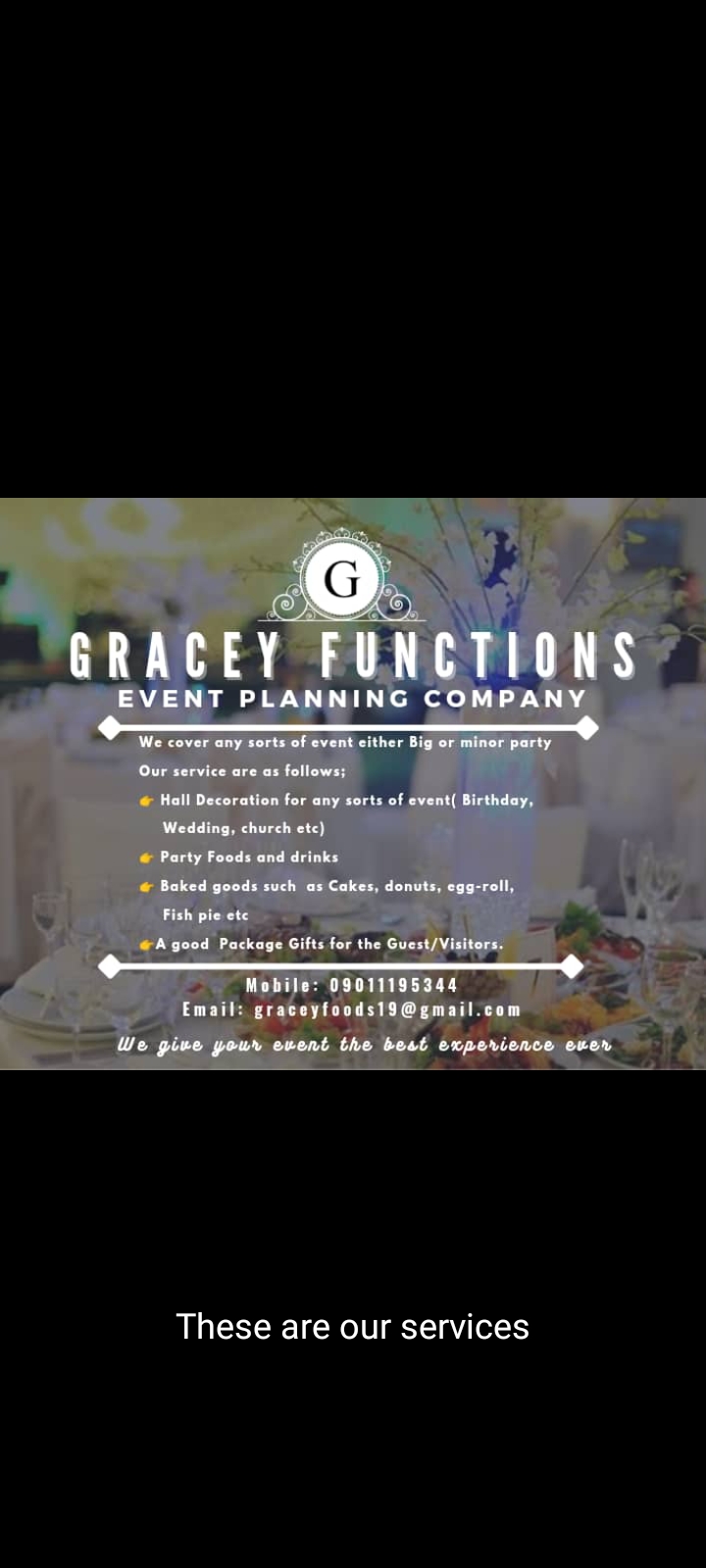 Gracey Event planning company