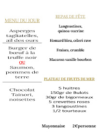 Restaurant Maximin Hellio à Deauville menu