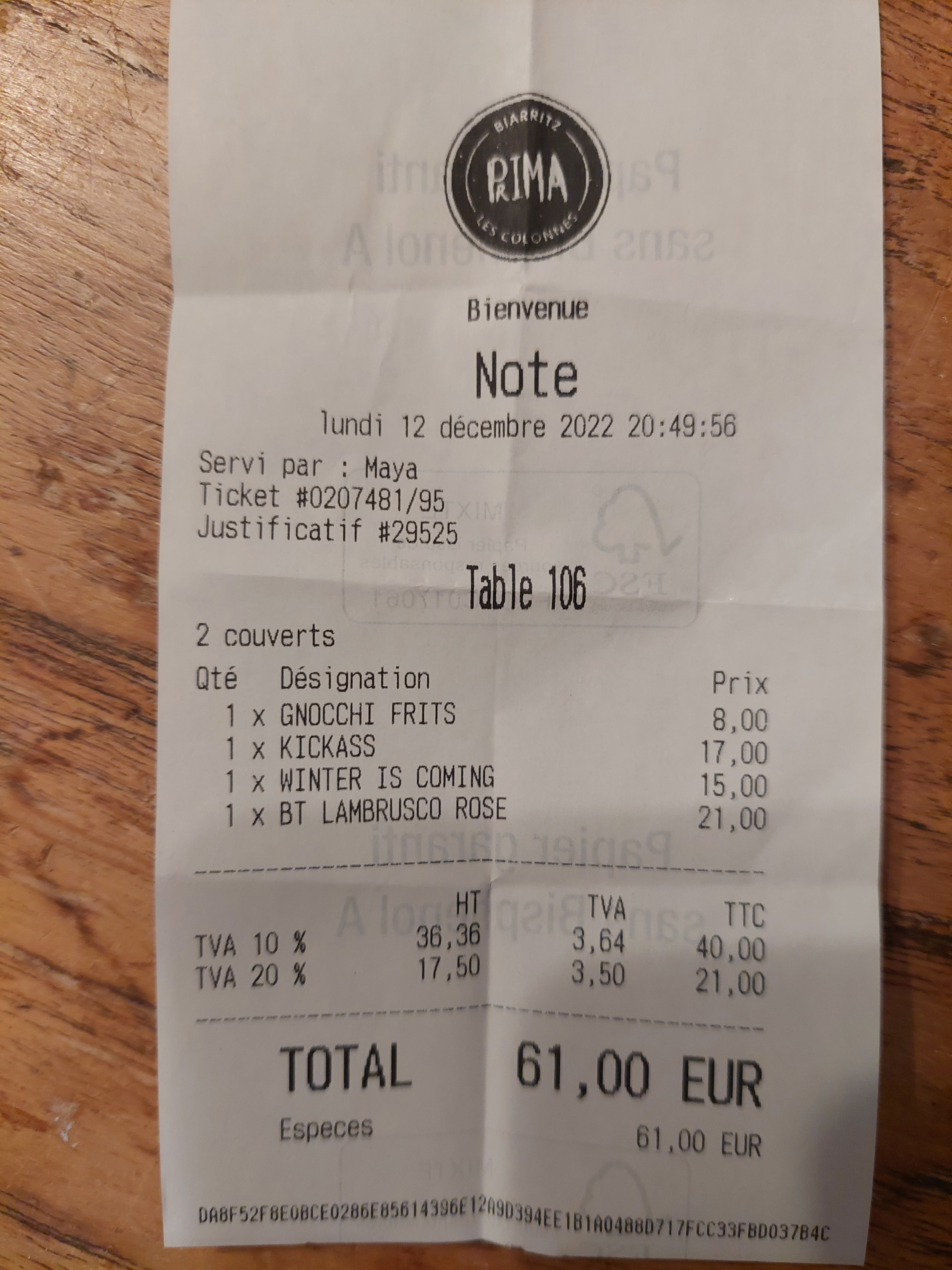 Photo n° 1 de l'avis de Christophe.e fait le 28/09/2022 à 15:48