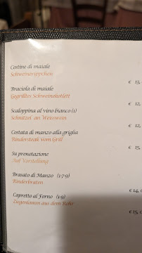 Menu du Bar Trattoria S.Anna à Livo