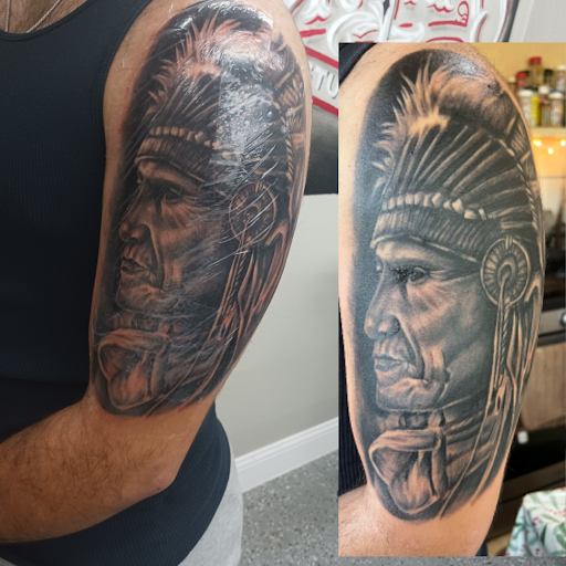 Explore step brothers tattoo ideas, creative tattoo ideas in Abilene, available at Freshink tattoo studio