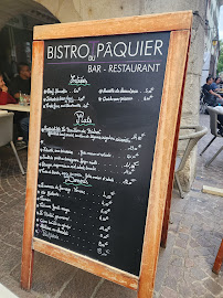 Restaurant français Bistrot Du Paquier à Annecy (la carte)