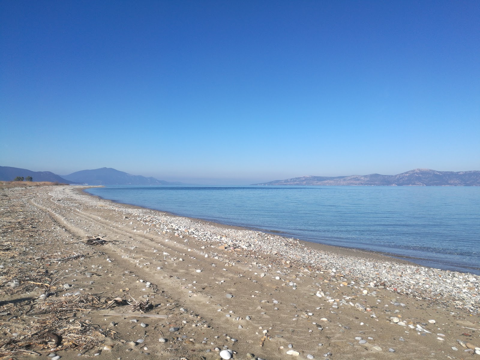 Fotografie cu Saint Helen beach cu o suprafață de nisip gri și pietricele