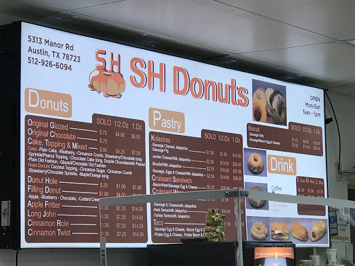 Donut Shop «S H Donuts», reviews and photos, 5313 Manor Rd, Austin, TX 78723, USA