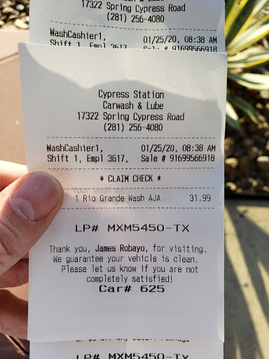 Car Wash «Cypress Station Carwash & Lube», reviews and photos, 17322 Spring Cypress Rd, Cypress, TX 77429, USA
