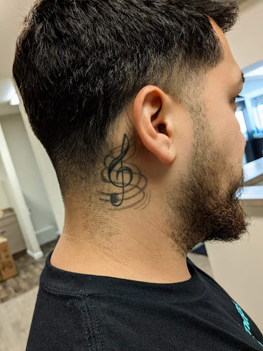 Explore star sleeve tattoo ideas, creative tattoo ideas in Elkhart, available at Main Street Tattoos