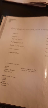 Menu / carte de CORDOBA RESTAURANT à Lille