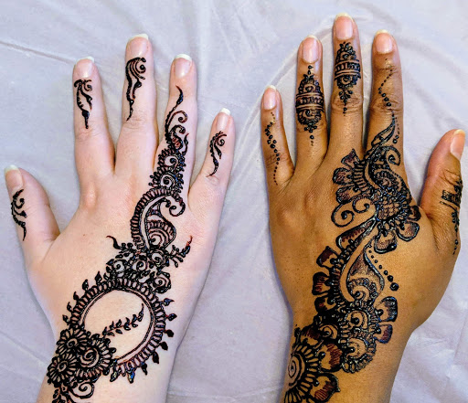 Explore tattoo theme ideas, creative tattoo ideas in Concord, available at Naseera Fazil Henna Art