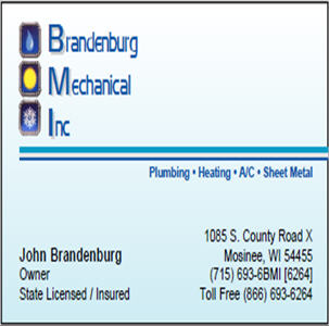 Brandenburg Mechanical Inc. in Mosinee, Wisconsin