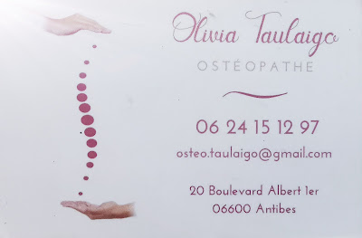 Olivia Taulaigo ostéopathe à Antibes