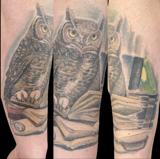 Explore damaged tattoo ideas, creative tattoo ideas in Ithaca, available at Heres To You Tattoo