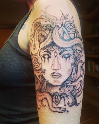 Explore spider web tattoo ideas, creative tattoo ideas in Salem, available at Body Graphix Tattoo Studio