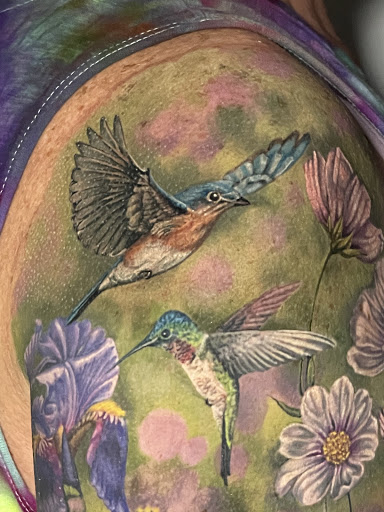 Explore achilles tattoo ideas, creative tattoo ideas in Greensboro, available at Tried and True Tattoo Company