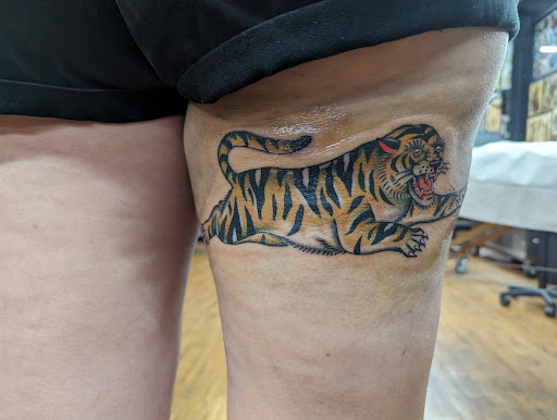Explore beagle tattoo ideas, creative tattoo ideas in Atlanta, available at Big Cat Tattoo