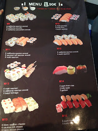 Sushi Mod à Paris menu