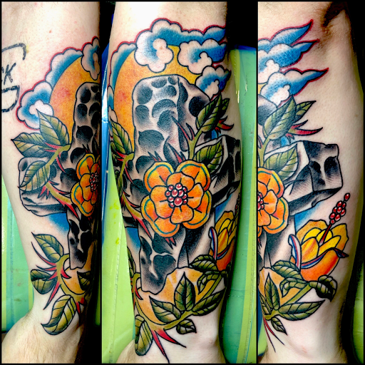 Explore open heart surgery tattoo ideas, creative tattoo ideas in Benton, available at Three KingsTattoos