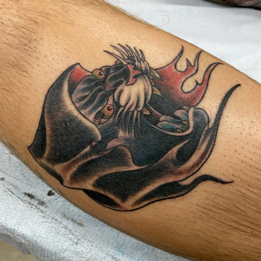 Explore dory tattoo ideas, creative tattoo ideas in Bakersfield, available at CLASSIC STANDARD TATTOO CO.