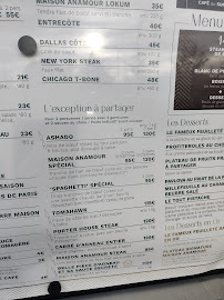 Maison Anamour à Cormeilles-en-Parisis menu