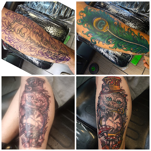 Explore chinese writing tattoo ideas, creative tattoo ideas in Riverside, available at Darkstar Tattoo CA