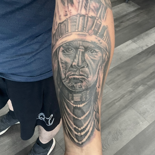 Explore marathon running tattoo ideas, creative tattoo ideas in Silver City, available at Independent Ink Tattoo