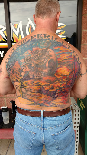 Explore mens dark tattoo ideas, creative tattoo ideas in Conover, available at Evermore Custom Tattoos