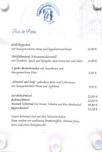 Restaurant HANAUER Bub à Hanau menu
