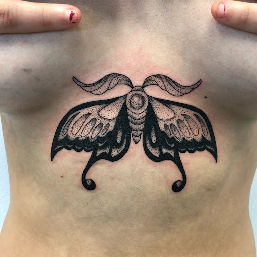 Find top of shoulder tattoo ideas for your next unique tattoo in Cape Coral at Raabery Ink Society