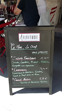 Restaurant Altitude à Lyon (la carte)