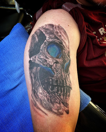 Explore spouse name tattoo ideas, creative tattoo ideas in Moweaqua, available at Fleshwound Tattoo