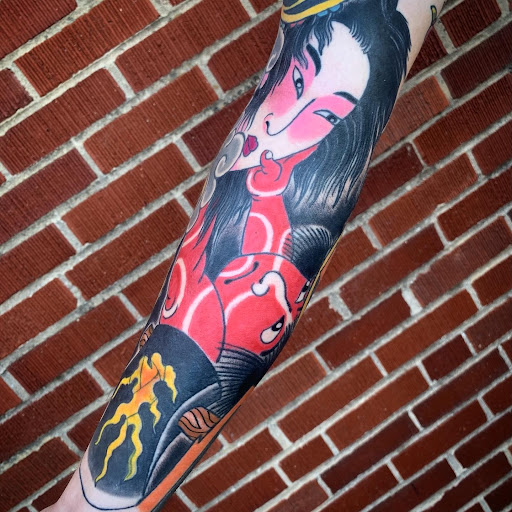 Explore leg sleeve tattoo ideas male, creative tattoo ideas in Strasburg, available at Champion Tattoo Company