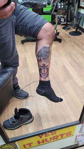 Explore angel halo tattoo ideas, creative tattoo ideas in Linden, available at Physical Graffiti