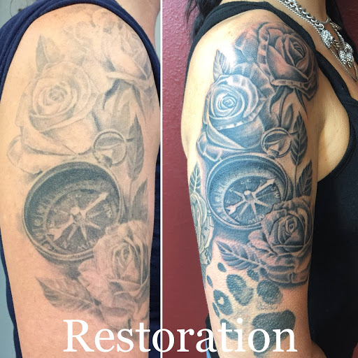 Explore father daughter tattoo ideas, creative tattoo ideas in Magnolia, available at Tanner Tattoos