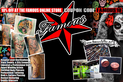 Tattoo Shop «Famous Tattoos & Body Piercing», reviews and photos, 5120 S Cleveland Ave, Fort Myers, FL 33907, USA