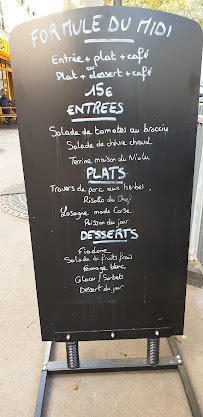 Menu / carte de A CURSITA à Paris