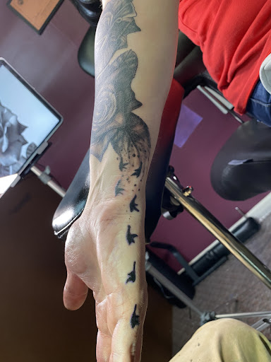 Explore cute monkey tattoo ideas, creative tattoo ideas in Orland, available at K1LL3R ARTW0RK