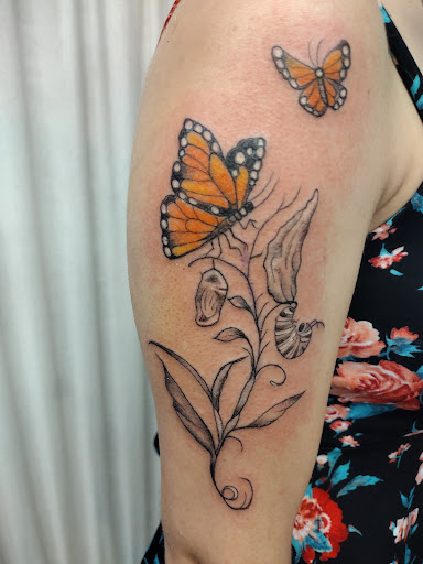 Explore tattoo sleeve filler ideas for a woman, creative tattoo ideas in La Crosse, available at La Crosse Tattoo