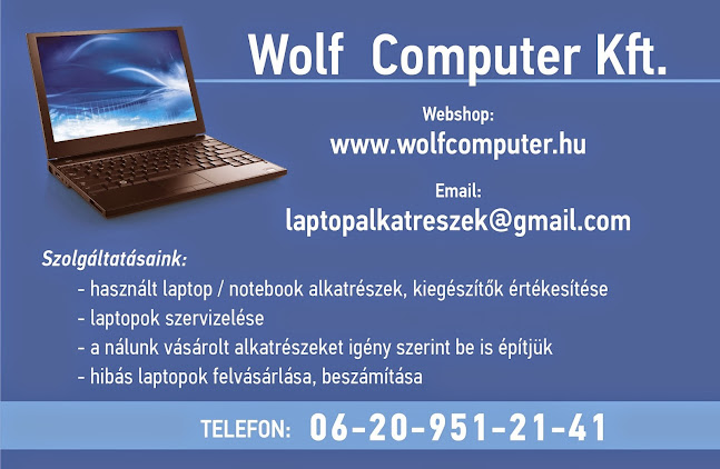 Értékelések erről a helyről: Wolf Computer Kft., Nagykőrös - Számítógép-szaküzlet