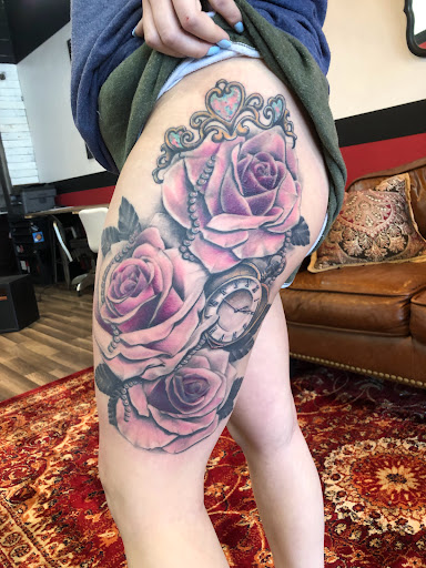 Explore polaroid tattoo ideas, creative tattoo ideas in Mansfield, available at The Marksman Tattoo Company