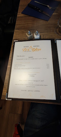 Le For You à Challes-les-Eaux menu