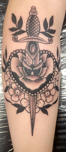 Explore stick n poke tattoo ideas, creative tattoo ideas in Saint Petersburg, available at Edens Apple Tattoos and Piercings