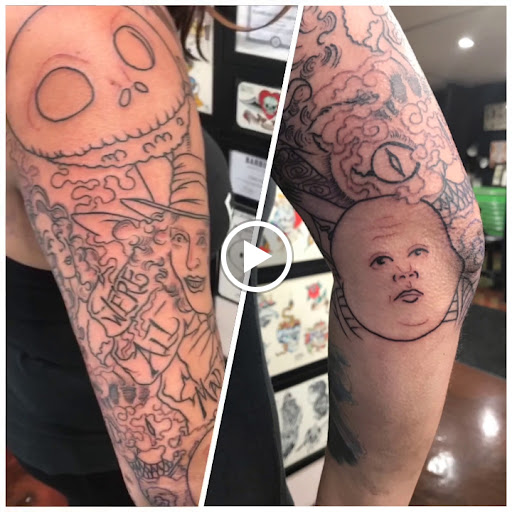 Explore hand tattoo ideas for females, creative tattoo ideas in Libertyville, available at Lucky Seven Tattoo