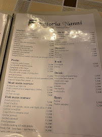 Trattoria Nannì à Naples menu