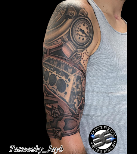 Explore chicago skyline tattoo ideas, creative tattoo ideas in Passaic, available at District 36 Tattoo Parlor