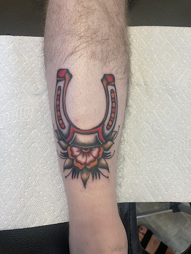 Explore tattoo sleeve filler ideas for men, creative tattoo ideas in Akron, available at Black Tooth Tattoo